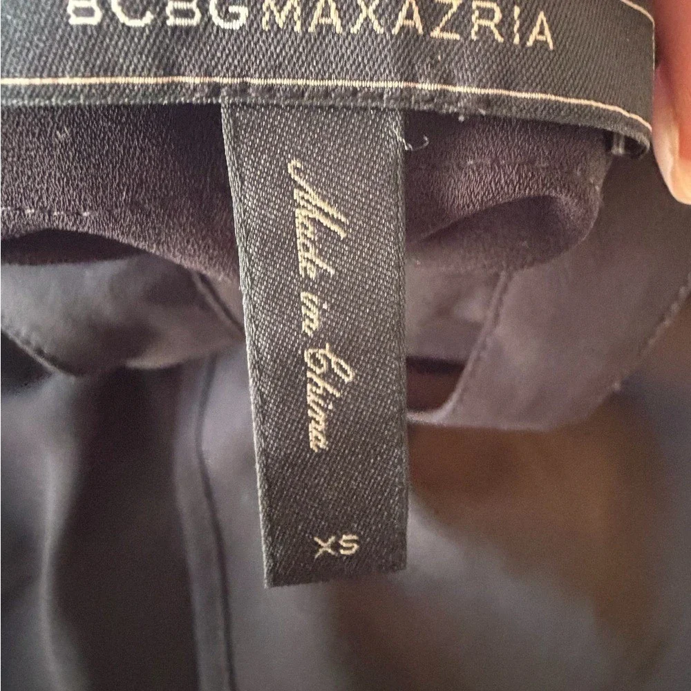 BCBGMAXAZRIA Black Strappy‎ Flowy Mini Dress Size XS Cocktail Party LBD Size XS